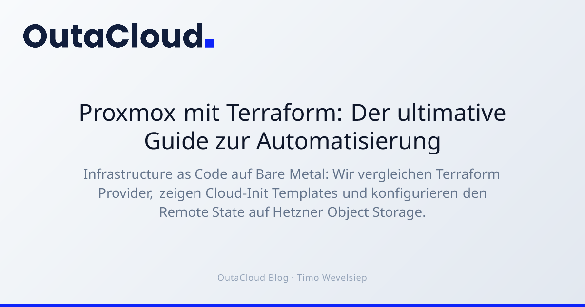 Proxmox Terraform Guide: Telmate vs. BPG + Hetzner State | OutaCloud Blog